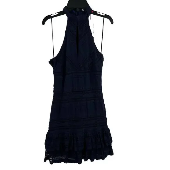 Parker Alanis Dress Size 0 Navy Blue Lace New - Picture 3 of 12